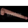 Lovetoy 16" Dual Layered King Sized Cock - Black