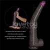 Lovetoy 16" Dual Layered King Sized Cock - Black