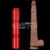 Lovetoy 16" Dual Layered King Sized Cock - Black