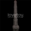 Lovetoy 16" Dual Layered King Sized Cock - Black