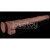 Lovetoy 16" Dual Layered King Sized Cock - Black