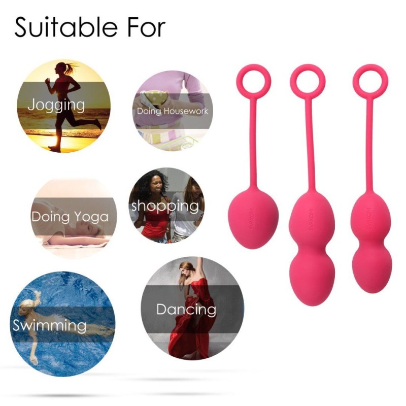 SVAKOM Nova Kegel Balls - Plum Red