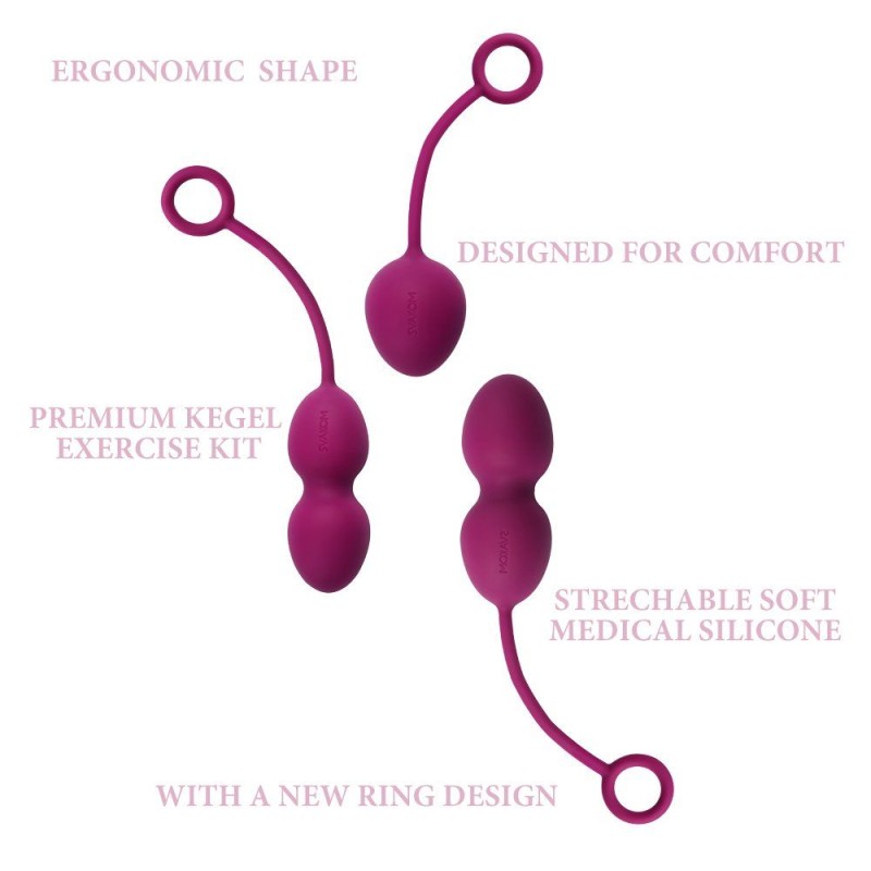 SVAKOM Nova Kegel Balls - Plum Red