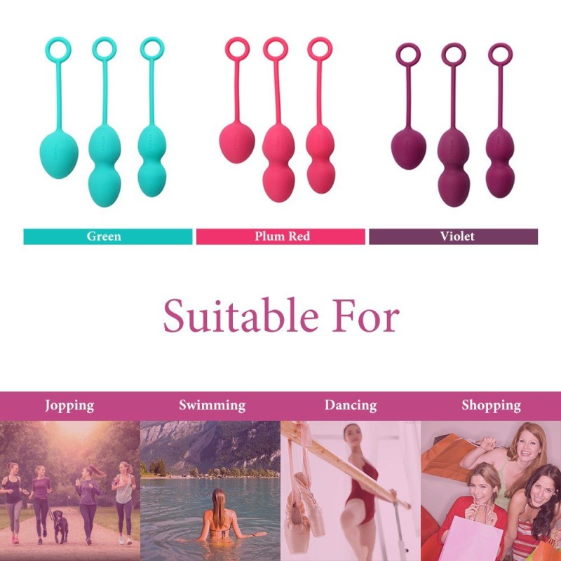 SVAKOM Nova Kegel Balls - Plum Red