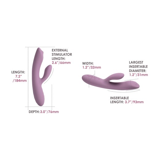 SVAKOM Trysta Neo Interactive Rabbit Vibrator - Romantic Rose