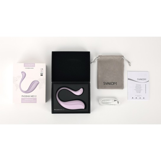 SVAKOM Phoenix Neo 2 Interactive Egg Vibrator - Pastel Lilac
