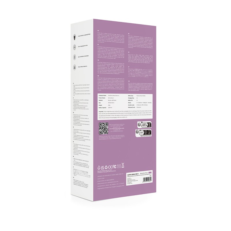 SVAKOM Emma Neo 2 Interactive Wand Vibrator - Romantic Rose
