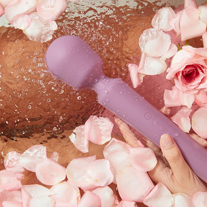 SVAKOM Emma Neo 2 Interactive Wand Vibrator - Romantic Rose