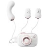 SVAKOM Miss Alberta Camera APP Suction Massager w Nipple Clips - White