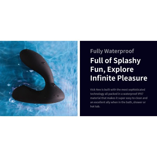 SVAKOM Vick Neo Interactive Prostate Vibrator - Black