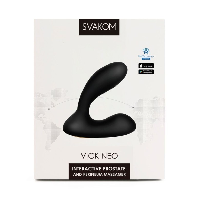SVAKOM Vick Neo Interactive Prostate Vibrator - Black
