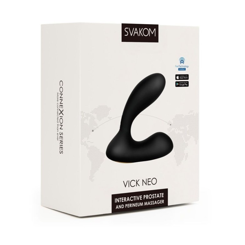 SVAKOM Vick Neo Interactive Prostate Vibrator - Black