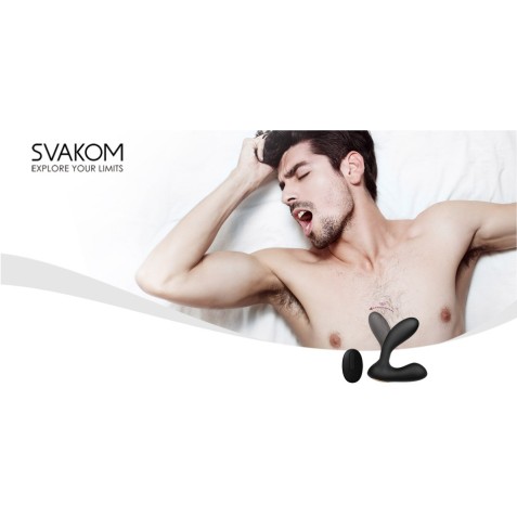 SVAKOM Vick Remote Control Prostate Perineum Vibrator - Black