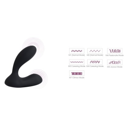 SVAKOM Vick Remote Control Prostate Perineum Vibrator - Black