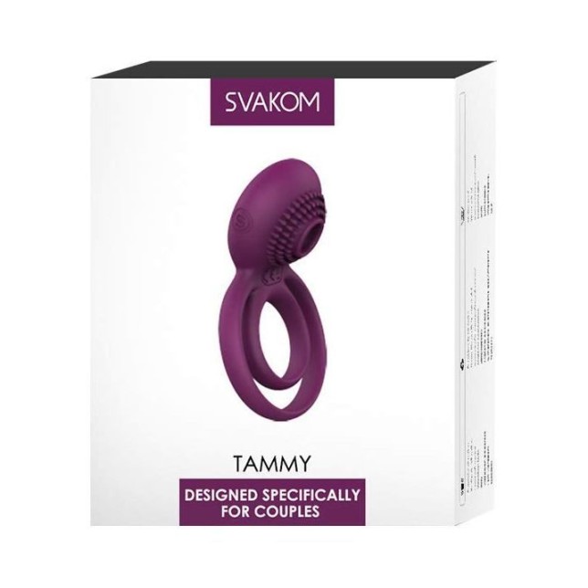 SVAKOM Tammy Double Vibro Ring - Violet