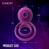 SVAKOM Tammy Double Vibro Ring - Violet