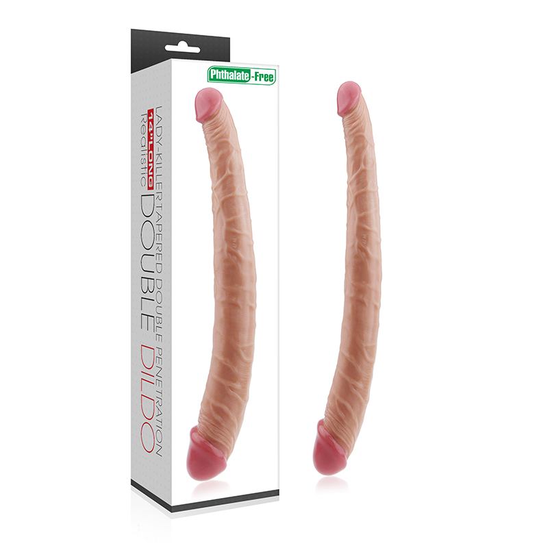 Lovetoy King Size Ladykiller Double Dildo - Skin
