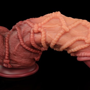 Lovetoy 9.5" Dual Layered Cock w Rope