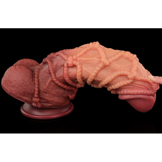 Lovetoy 9.5" Dual Layered Cock w Rope