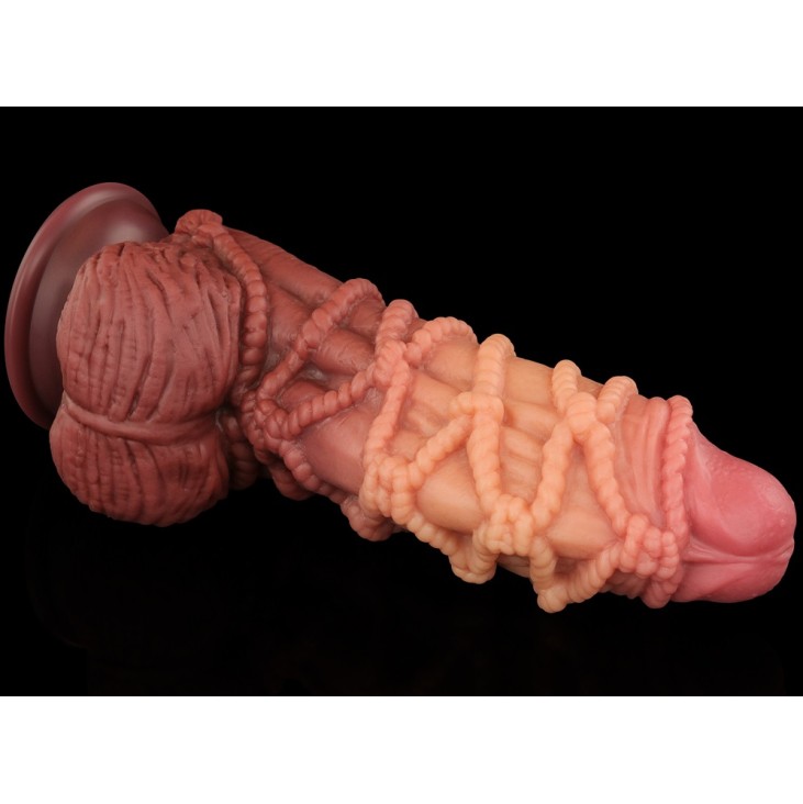 Lovetoy 9.5" Dual Layered Cock w Rope