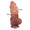 Lovetoy 9.5" Dual Layered Cock w Rope
