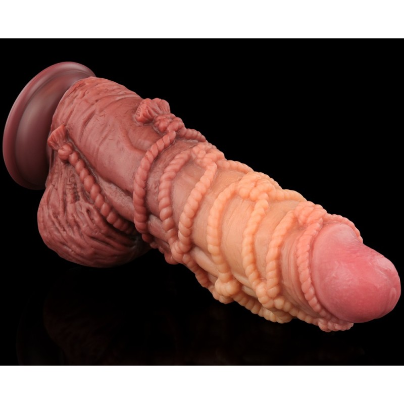 Lovetoy 9.5" Dual Layered Cock w Rope