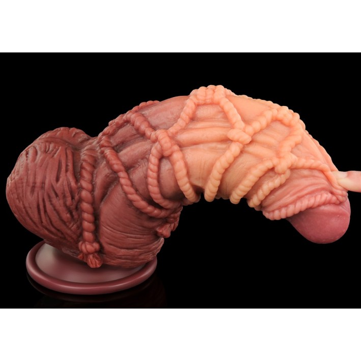 Lovetoy 9.5" Dual Layered Cock w Rope