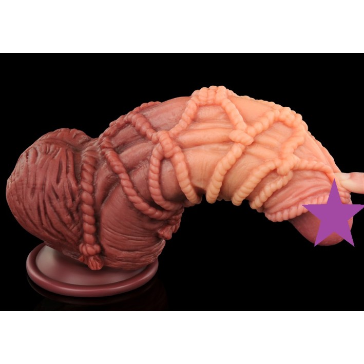 Lovetoy 9.5" Dual Layered Cock w Rope