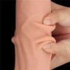 Lovetoy 12" Sliding Skin Dildo - Flesh