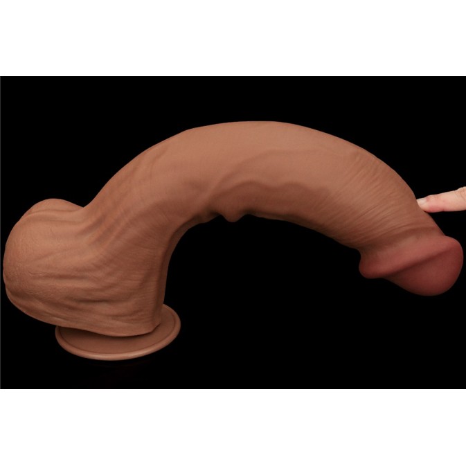 Lovetoy 14" Sliding Skin Dildo - Flesh