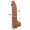 Lovetoy 14" Sliding Skin Dildo - Flesh