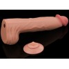 Lovetoy 14" Sliding Skin Dildo - Flesh
