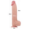 Lovetoy 14" Sliding Skin Dildo - Flesh