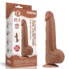 Lovetoy 11.5" Sliding Skin Dildo - Brown