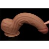 Lovetoy 12" Sliding Skin Dildo - Brown