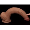 Lovetoy 13.5" Sliding Skin Dildo - Brown