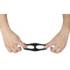 Lovetoy Ultra Soft Double Cock Ring - Black