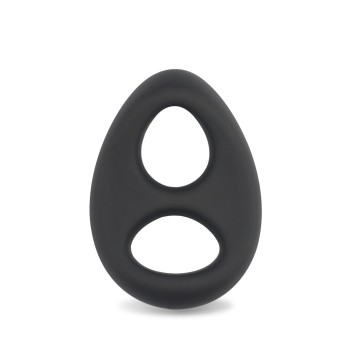 Lovetoy Ultra Soft Double Cock Ring - Black