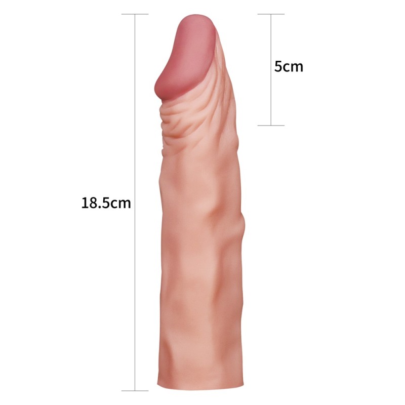 Lovetoy X-Tender Penis Sleeve 7.5" - Flesh