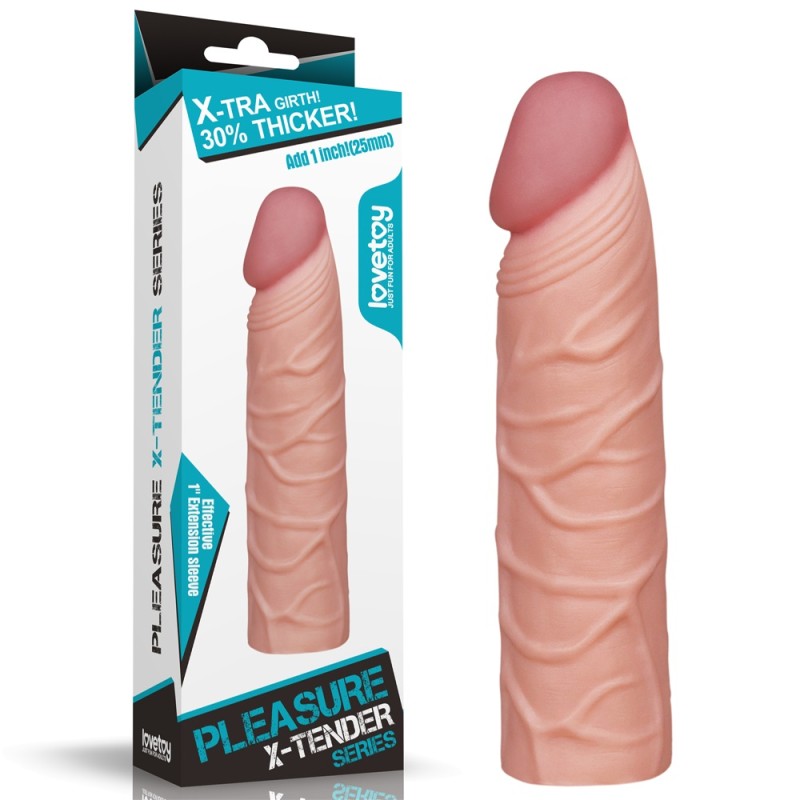 Lovetoy X-Tender Penis Sleeve 6.8" - Flesh