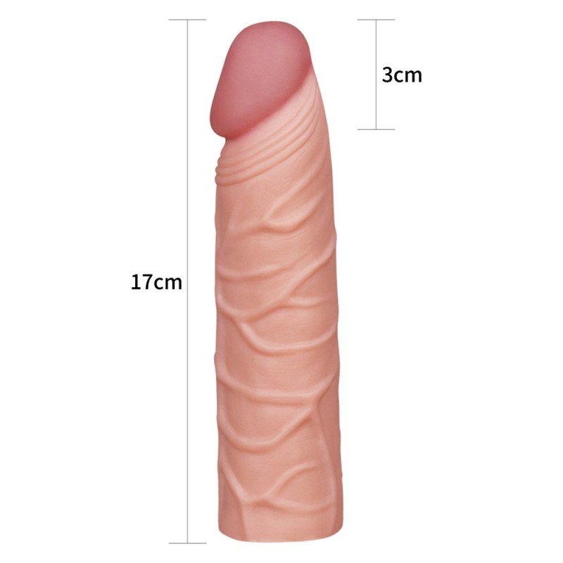 Lovetoy X-Tender Penis Sleeve 6.8" - Flesh