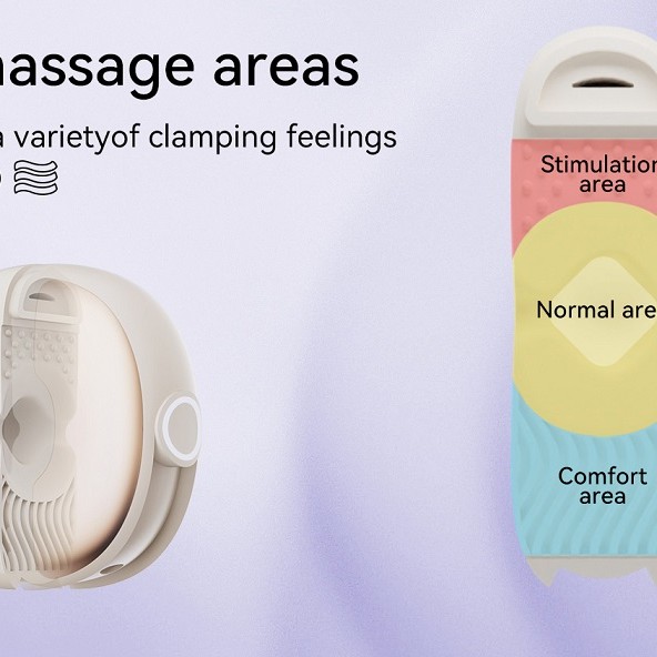 Qingnan Wireless Vibro Nipple Clamps #3 - Beige