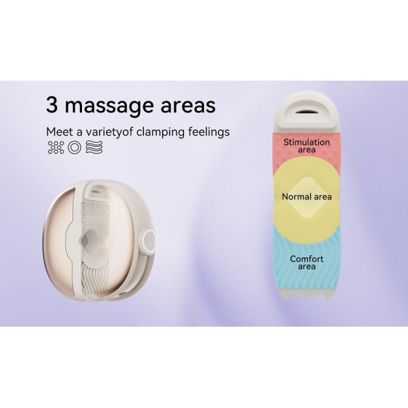 Qingnan Wireless Vibro Nipple Clamps #3 - Beige