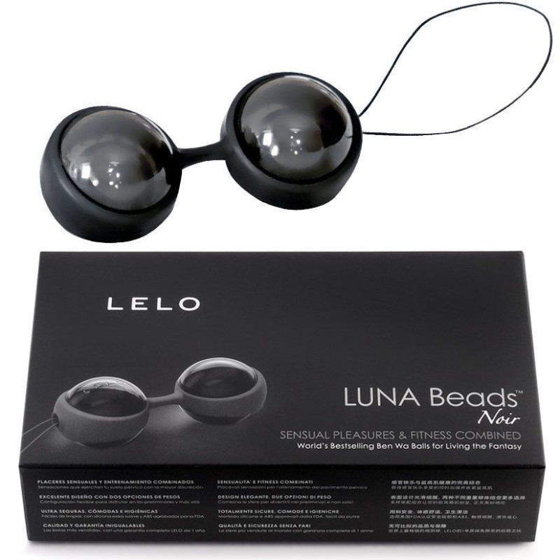 Lelo Luna Beads Noir Kegel Balls - Black