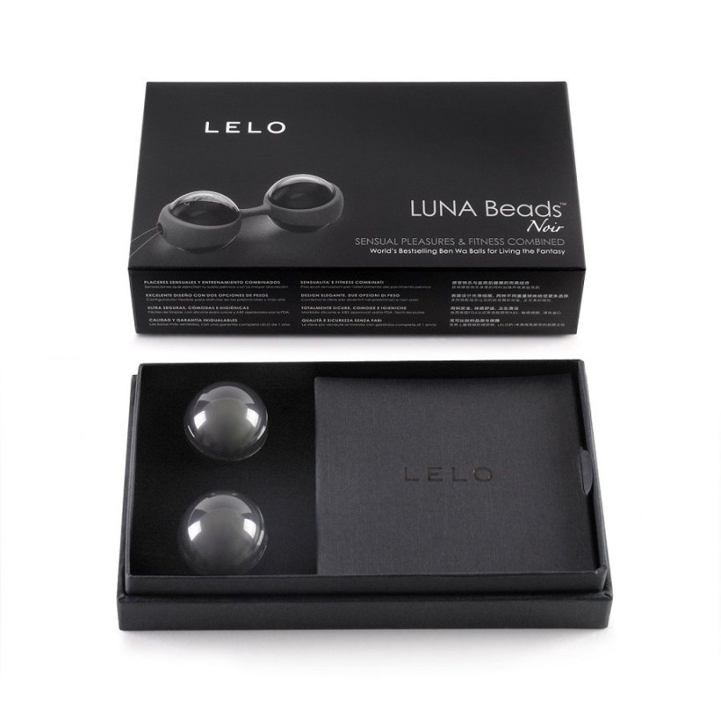 Lelo Luna Beads Noir Kegel Balls - Black