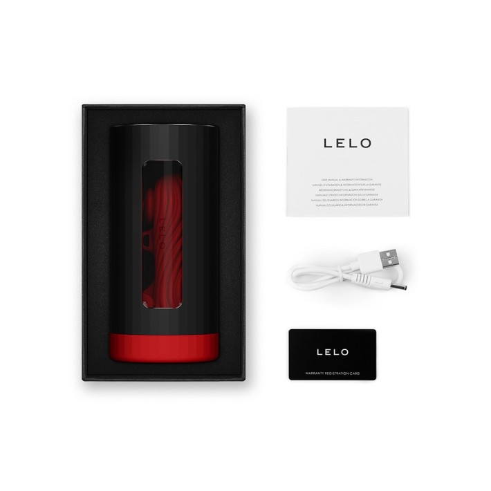 Lelo F1S V3 XL APP Sonic Pulse Masturbator - Red