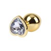 Chisa Heart Metal Plug M - Clear