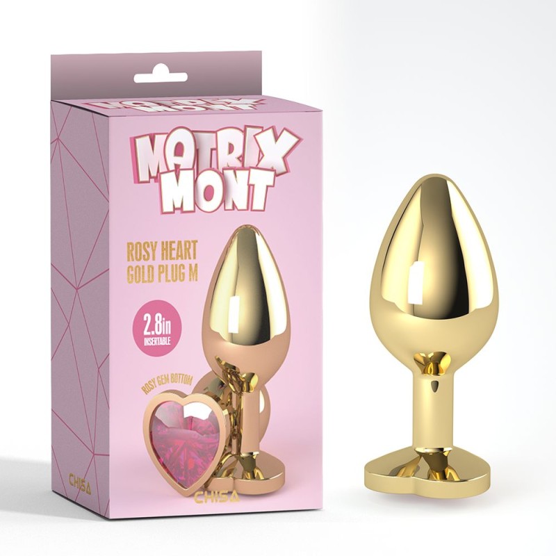 Chisa Heart Metal Plug M - Pink