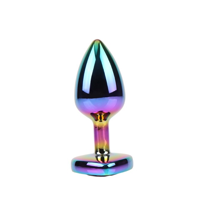 Chisa Heart Metal Plug M - Rainbow