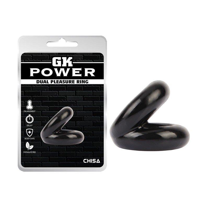 Chisa Dual Pleasure Ring - Black
